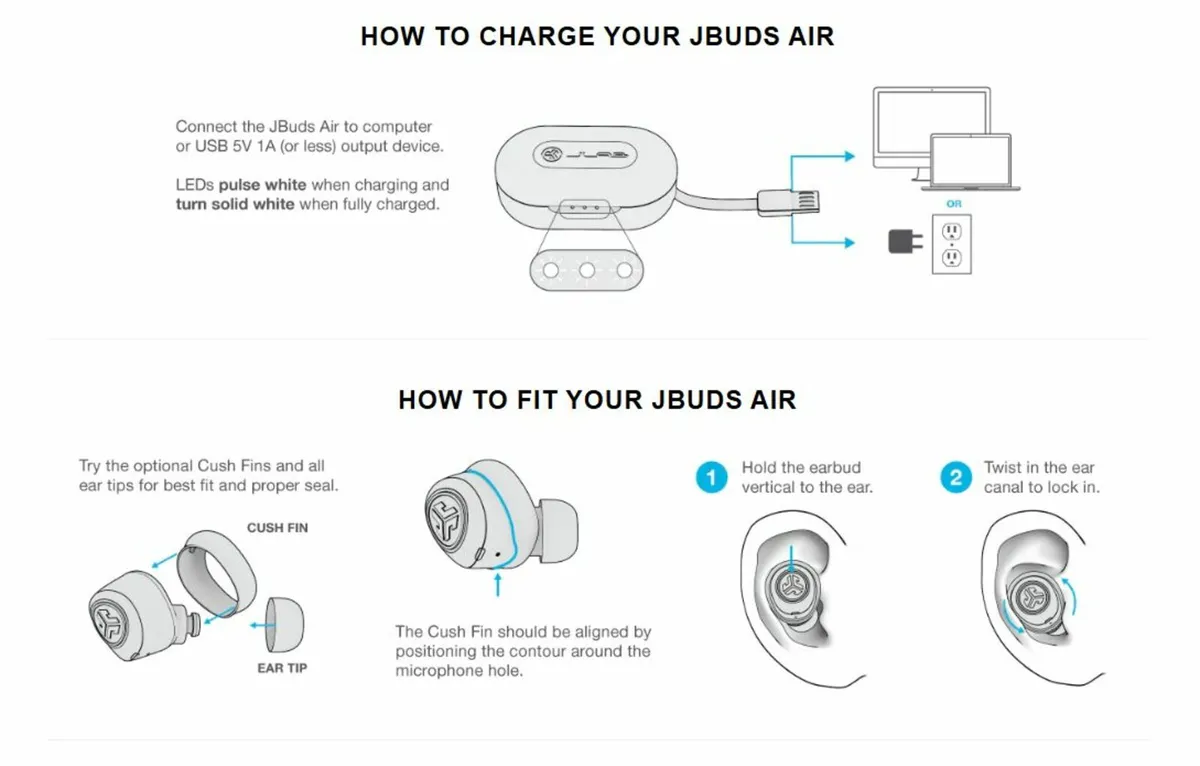 JLab Air True Wireless Earbuds - Image 2