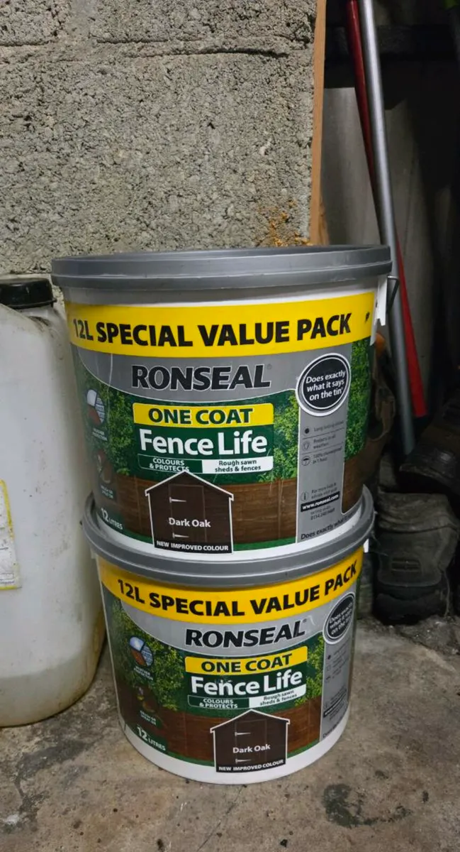 2 buckets RONSEAL Fencelife 12liters (dark oak)