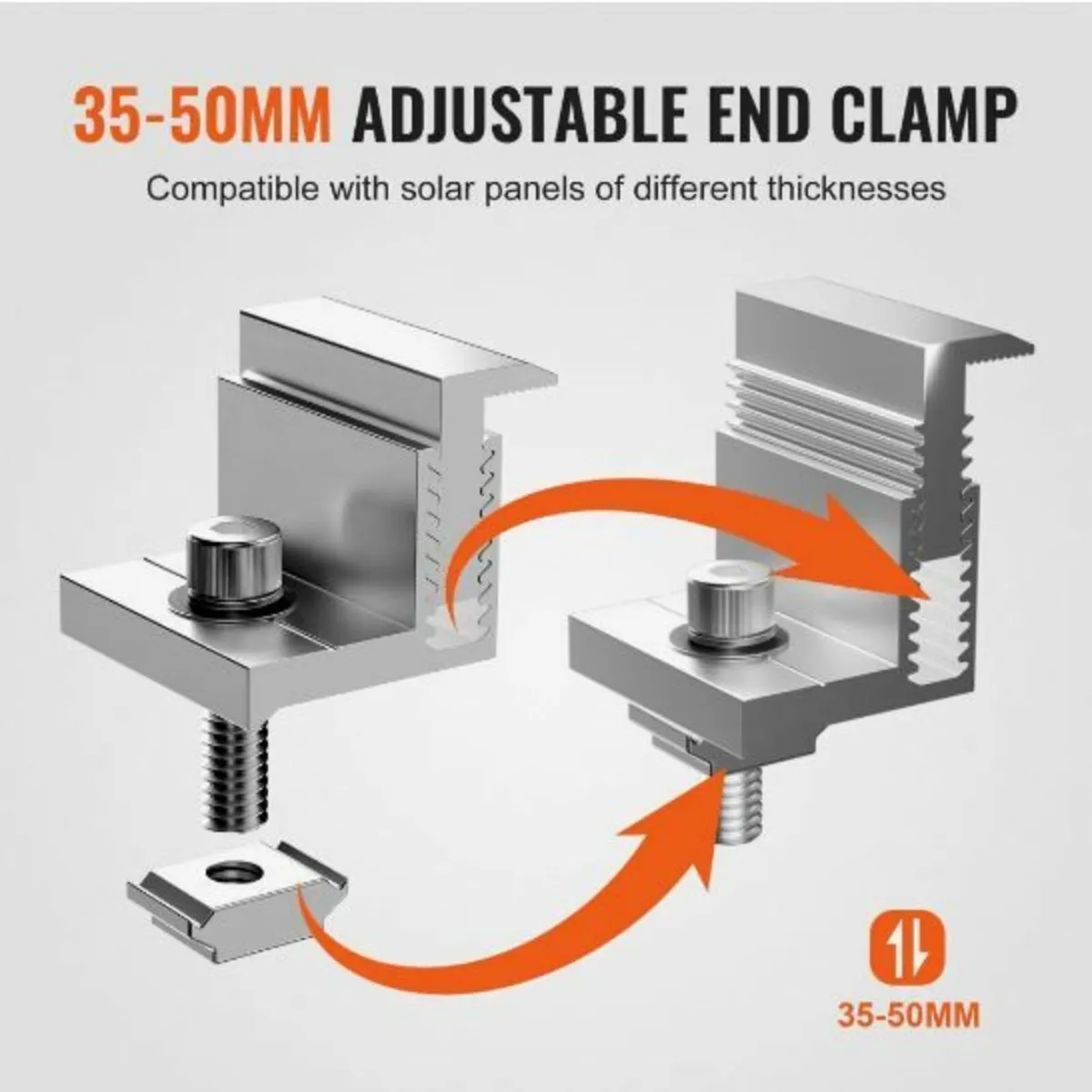 Solar Panel Z Mounting Bracket 35-50mm - Image 4