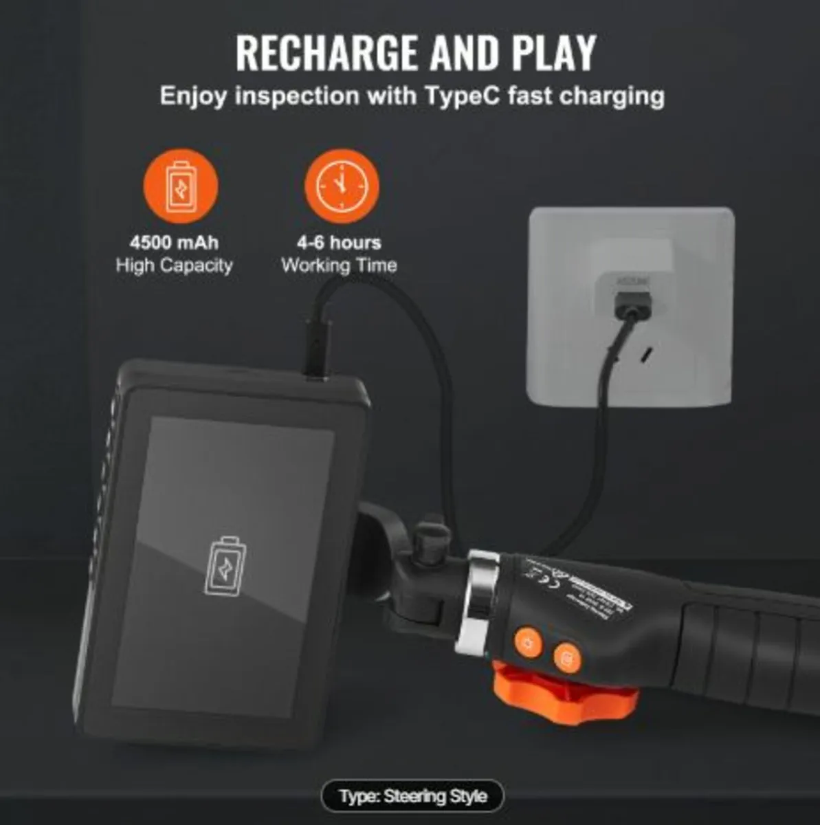 Borescope Endoscope Two-Way 180° Articulating 5" - Image 3