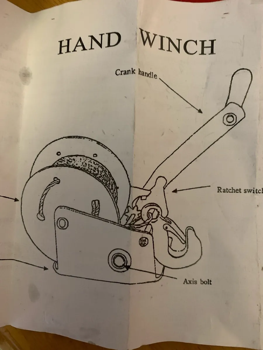25001b double ratchet  winch - Image 1