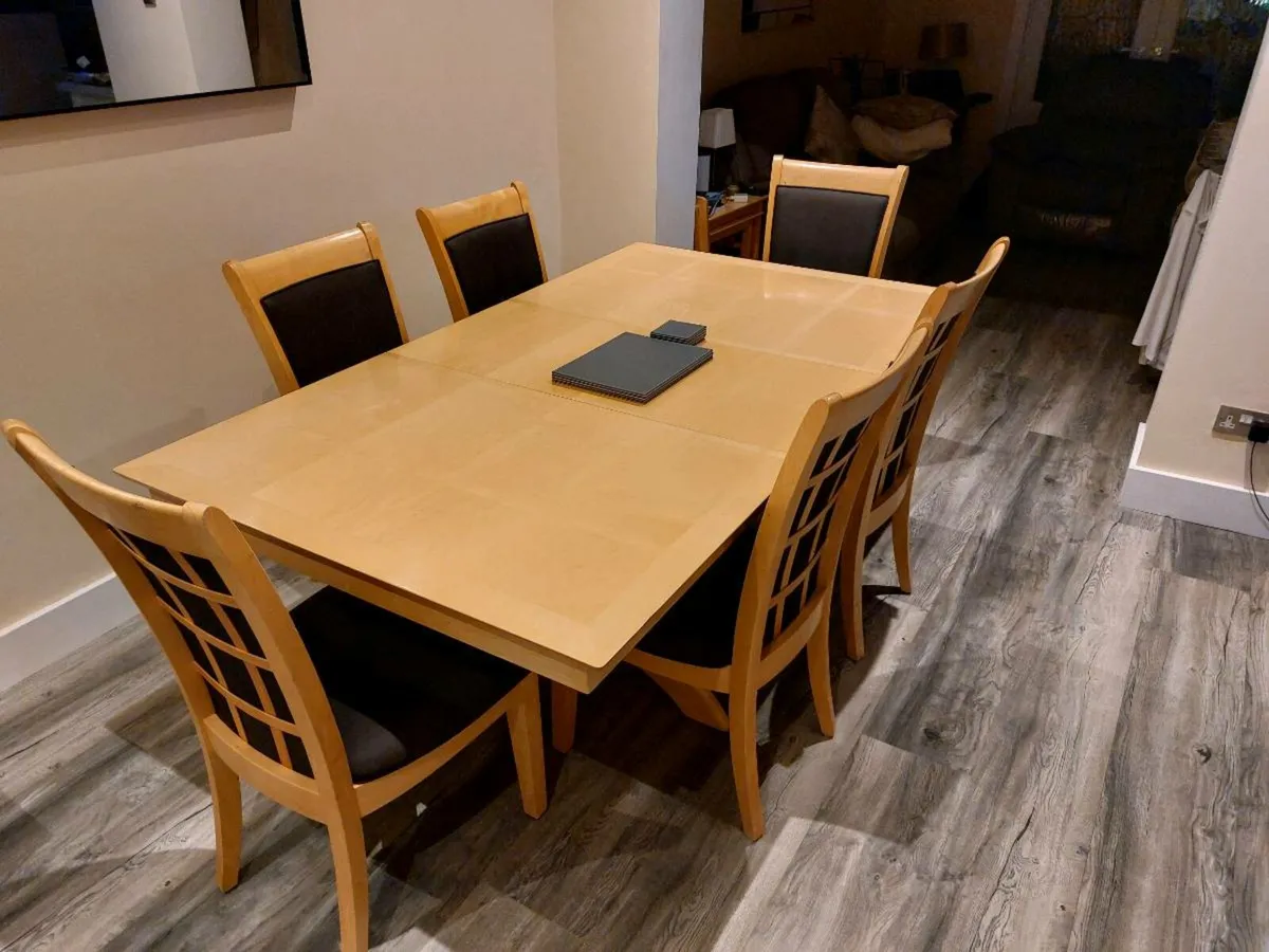 FREE Adjustable Dining Table & 6 Chairs - Image 1