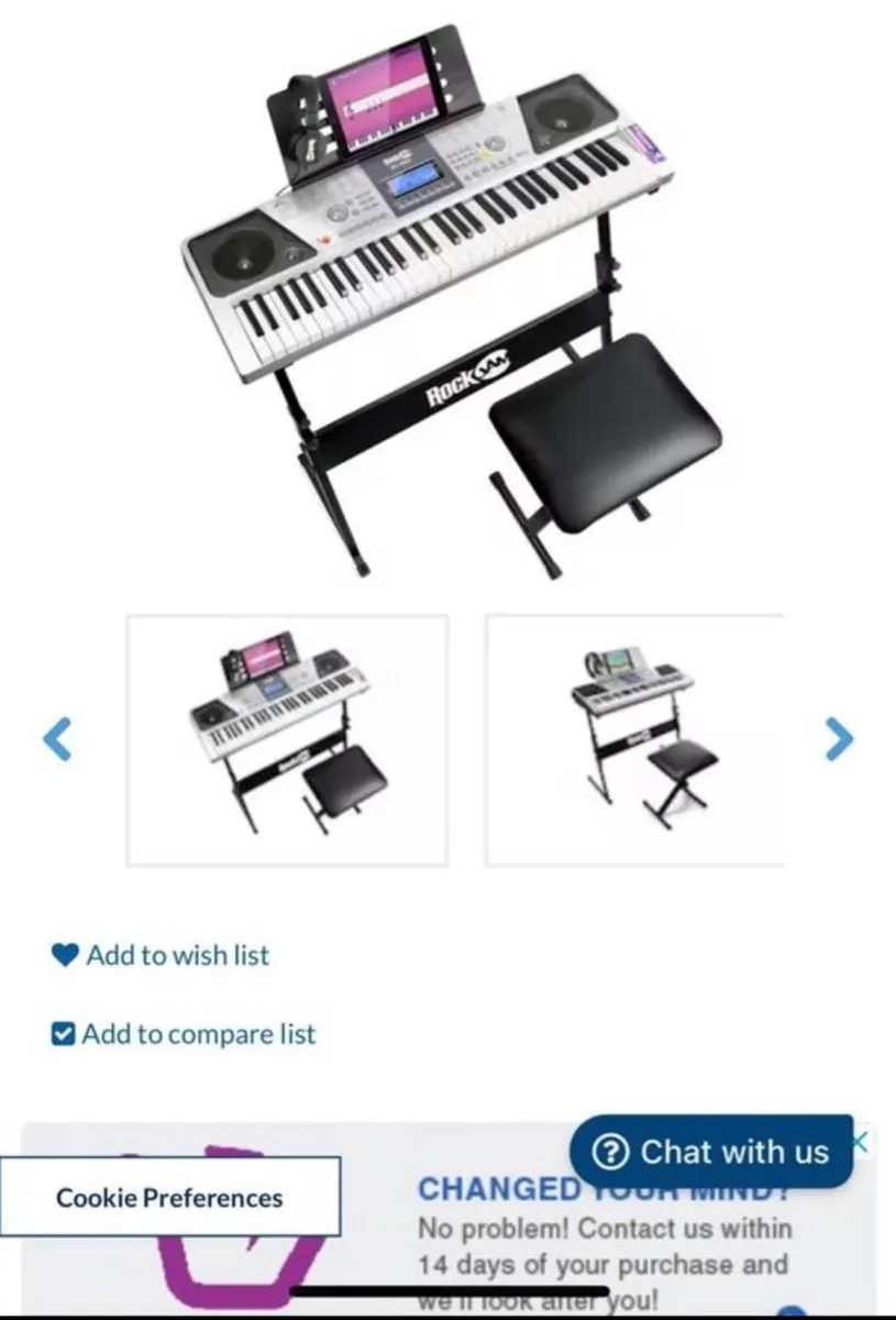 Rock Jam Piano Keyboard - Image 1
