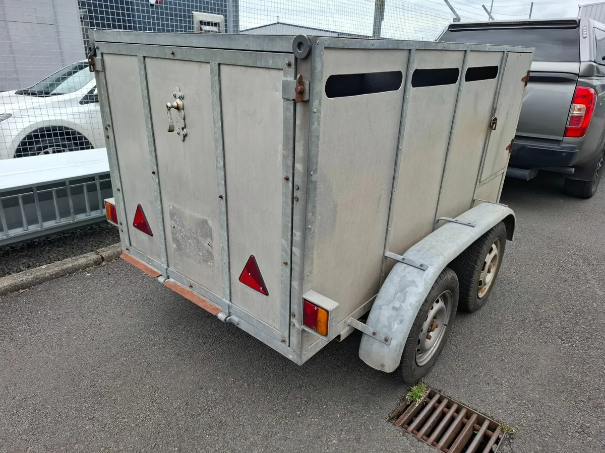 7 x 4  Sheep Trailer c/w loading gates - Image 1