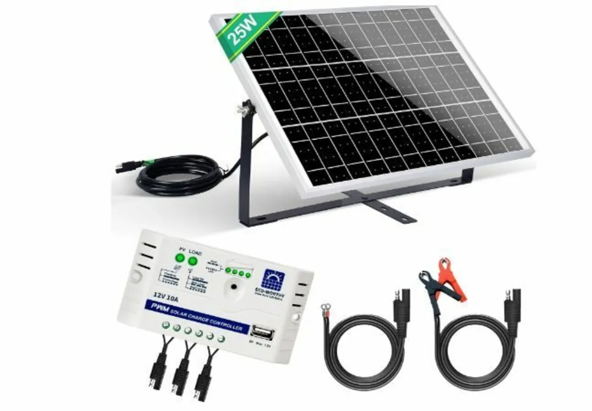 25 W 12 V Monocrystalline Solar - Image 2
