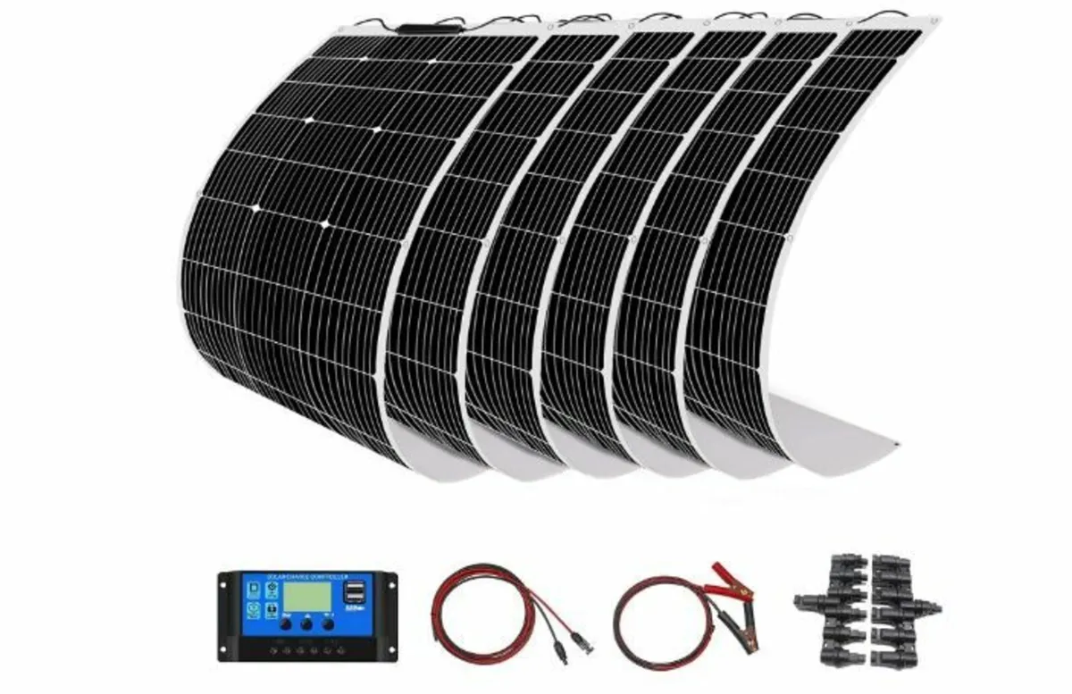 200 W Flexible Solar Panel Kit 2 Pieces - Image 1
