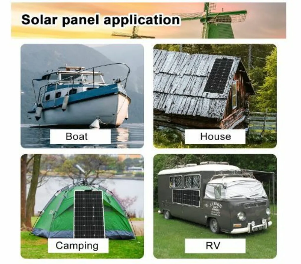 200 W Flexible Solar Panel Kit 2 Pieces - Image 4