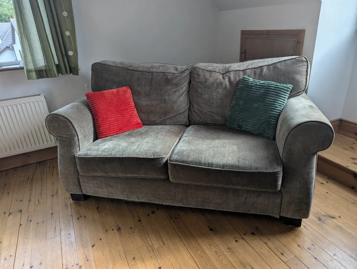 Solid 2-Seater Sofa - Image 1