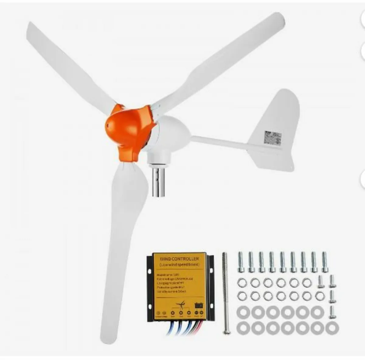 800W Wind Turbine Generator 12V 3-Blade Wind - Image 2