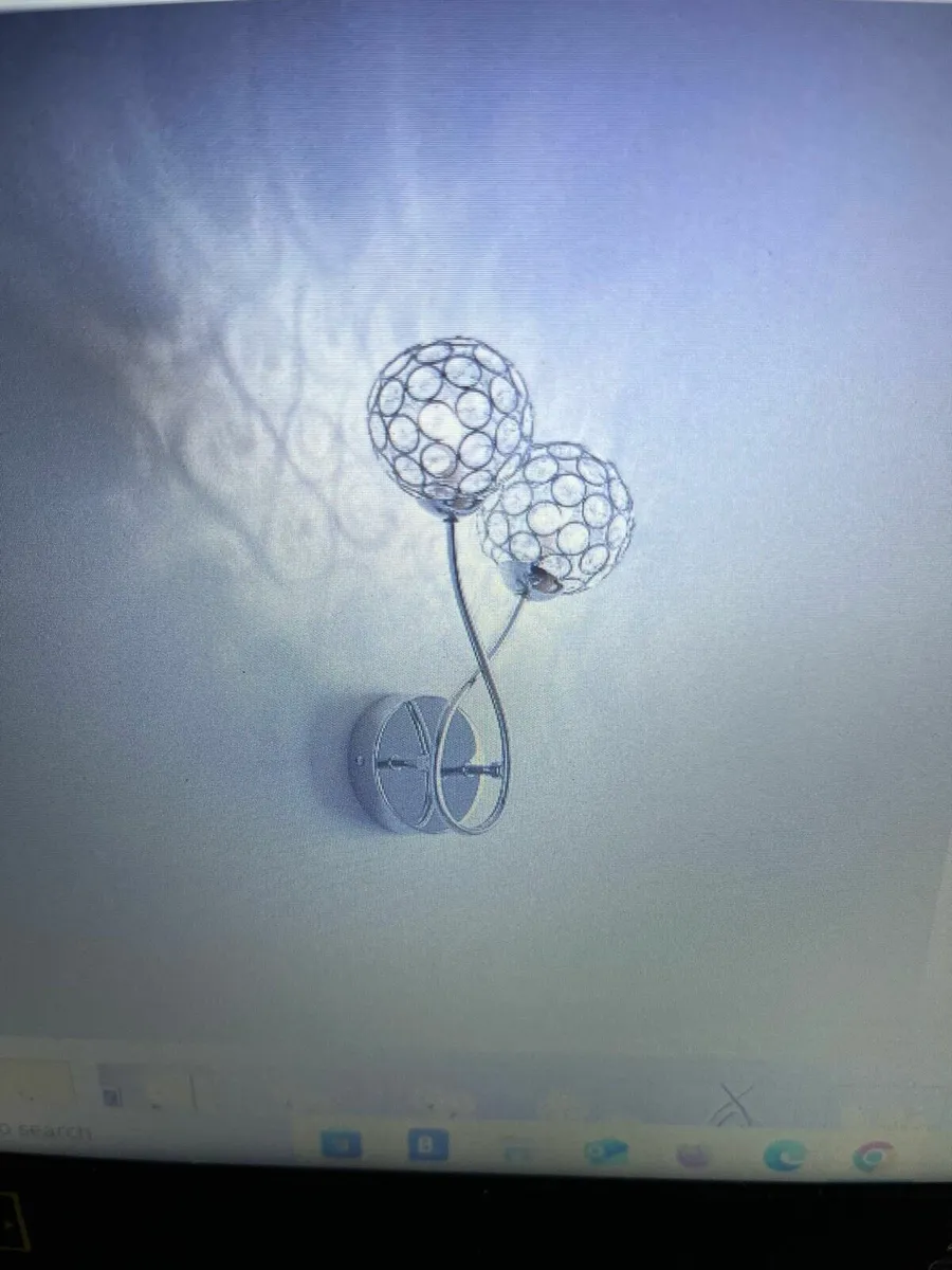 New-3 Light Chrome Ceiling Fitting + 2 Wall Lights - Image 3