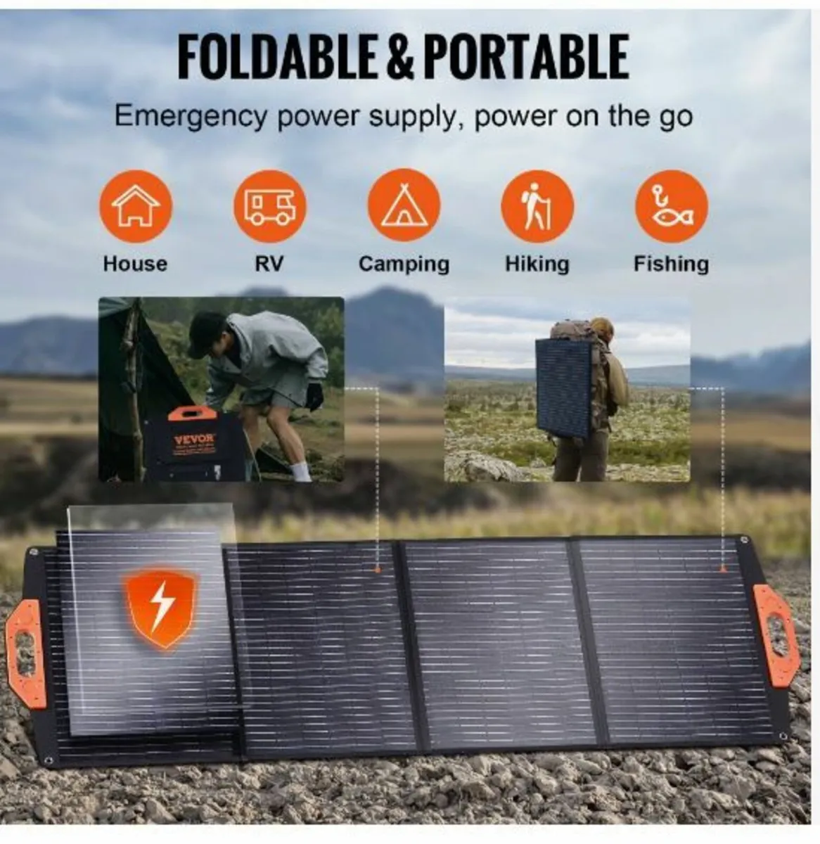 Portable Monocrystalline Solar Panel 120W - Image 4