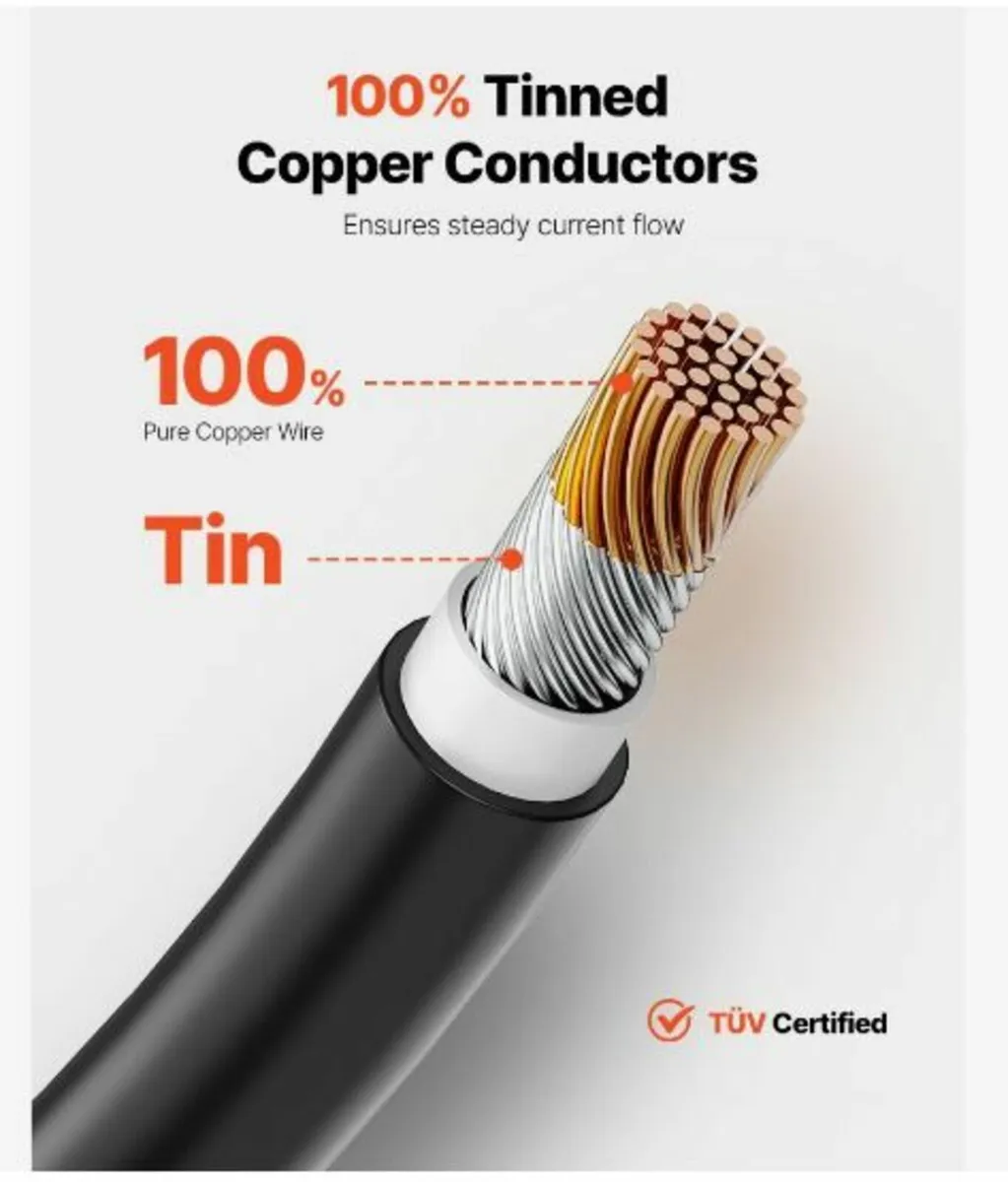 30.48m/100FT Solar Panel Extension Cable - Image 3