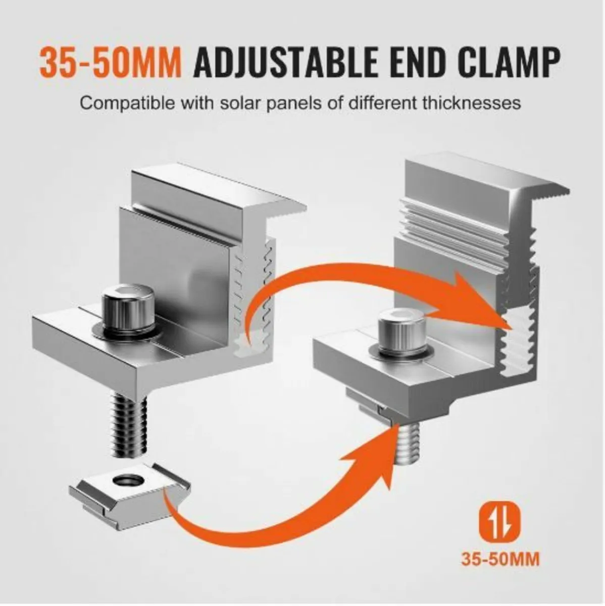 Solar Panel Z Mounting Bracket 35-50mm - Image 3