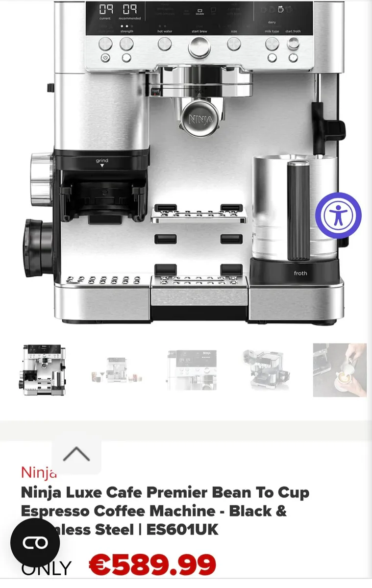 Ninja luxe espresso barista coffee machine - Image 3