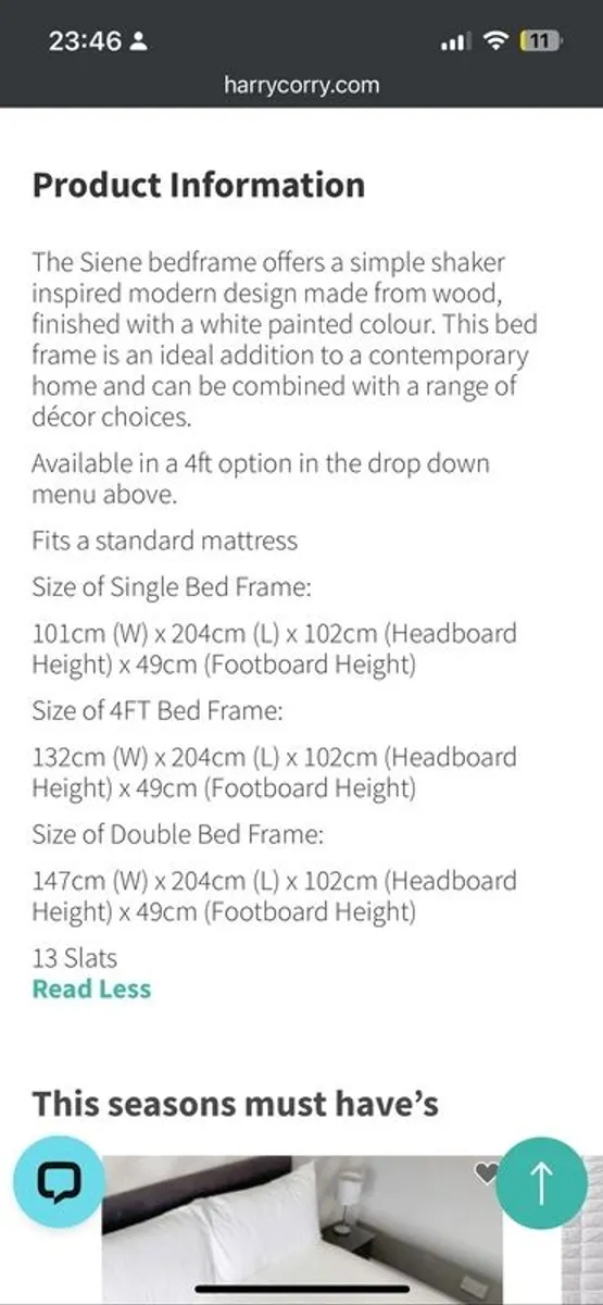 4ft bed frame - Image 3