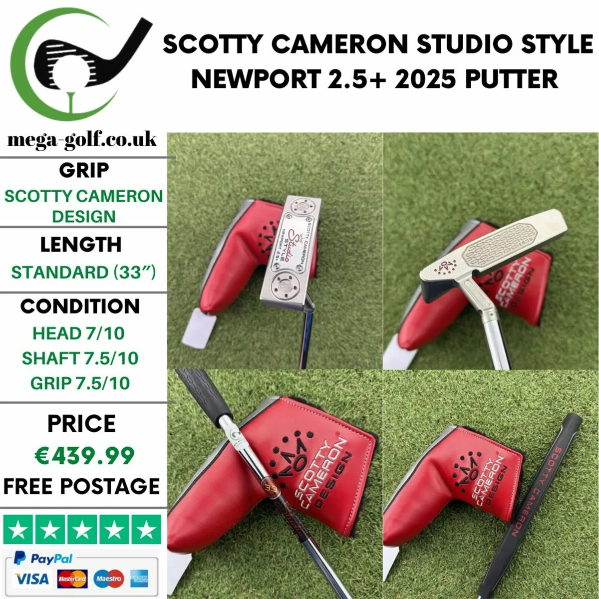SCOTTY CAMERON STUDIO STYLE NEWPORT 2.5+ 2025 - Image 1