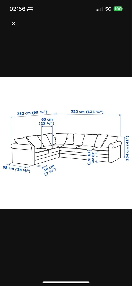 6 seater sofa IKEA GRONLID - Image 4