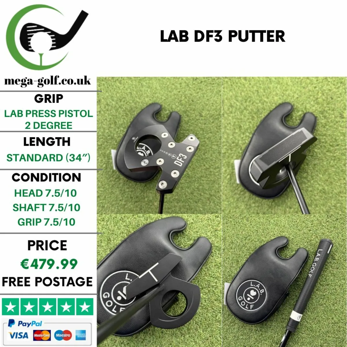 LAB DF3 PUTTER / 34″ - Image 1