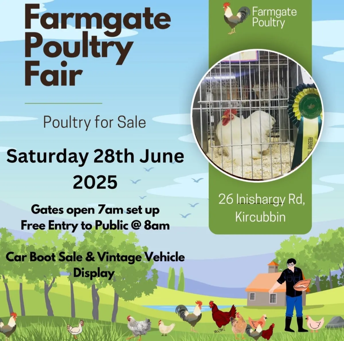 farm gate exhibition poultry fair 2025 sat 28th