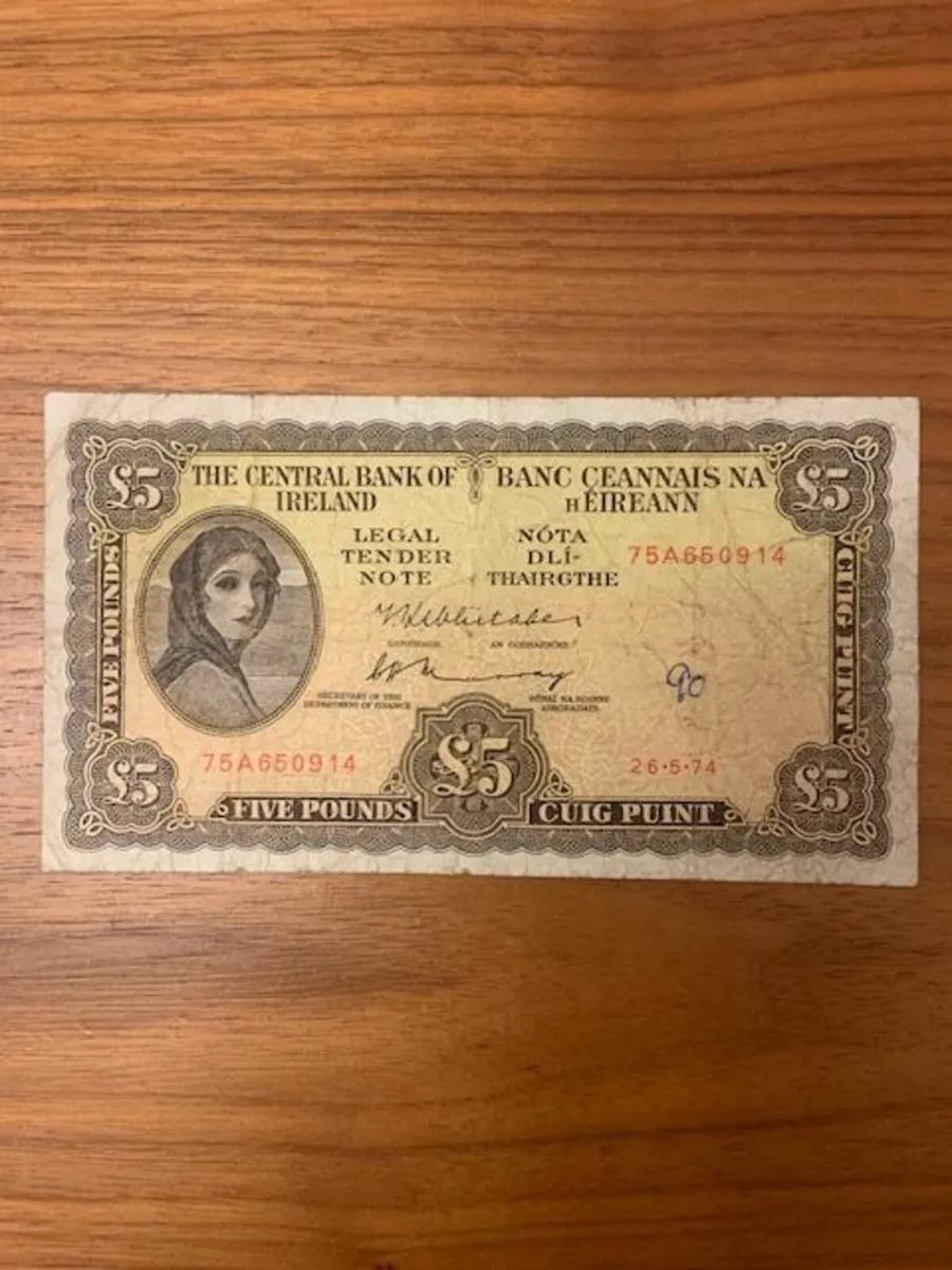 5 Pound Lavery Redmond Notes - 25 Euros Each - Image 3
