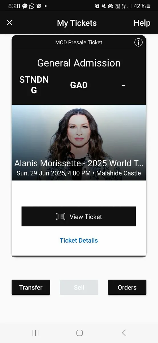 Alanis Morissette Tickets Malahide 29th June - Image 4