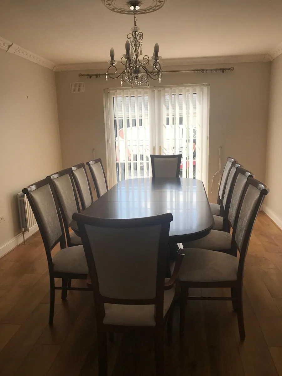 Dining table,chairs and cabinet - Image 1