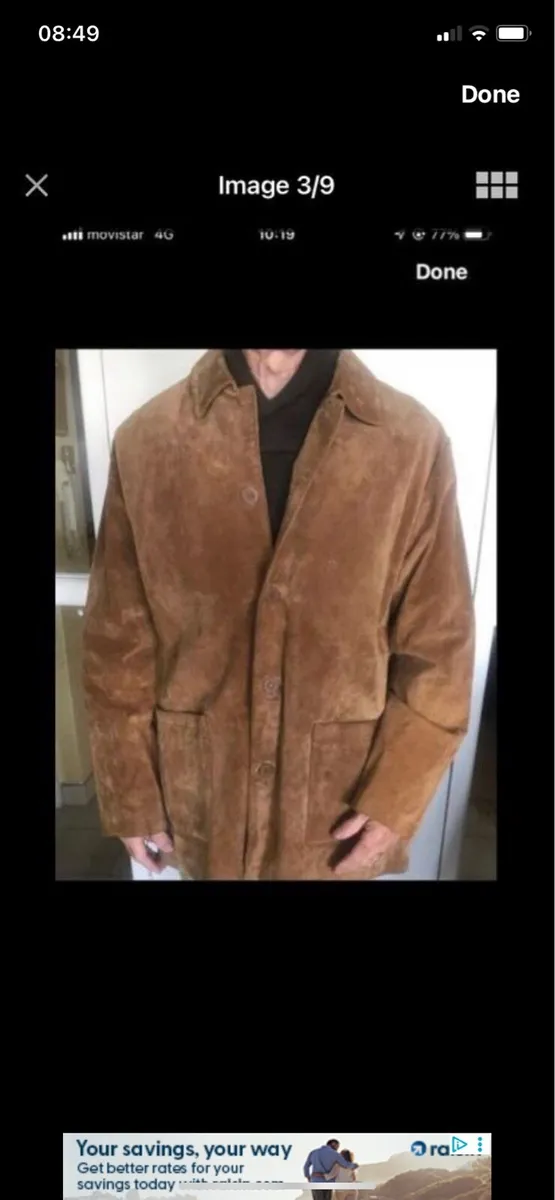 Suede 3/4 length Jacket - Image 1