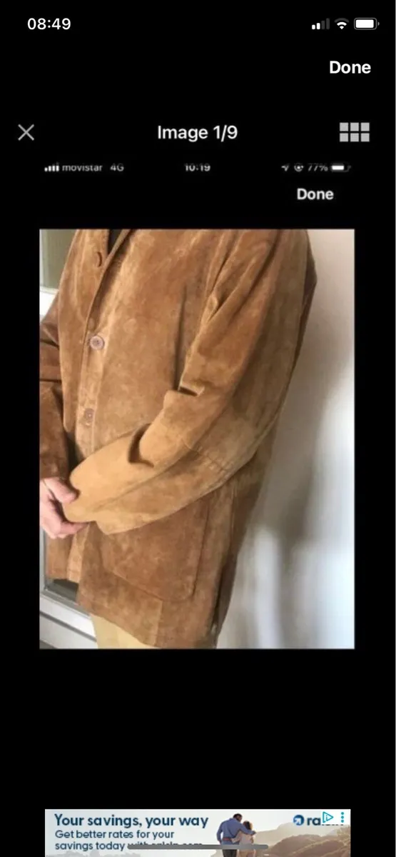Suede 3/4 length Jacket - Image 2