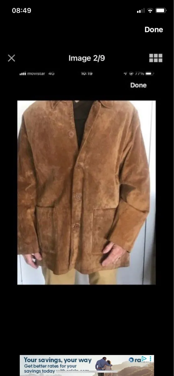 Suede 3/4 length Jacket - Image 3