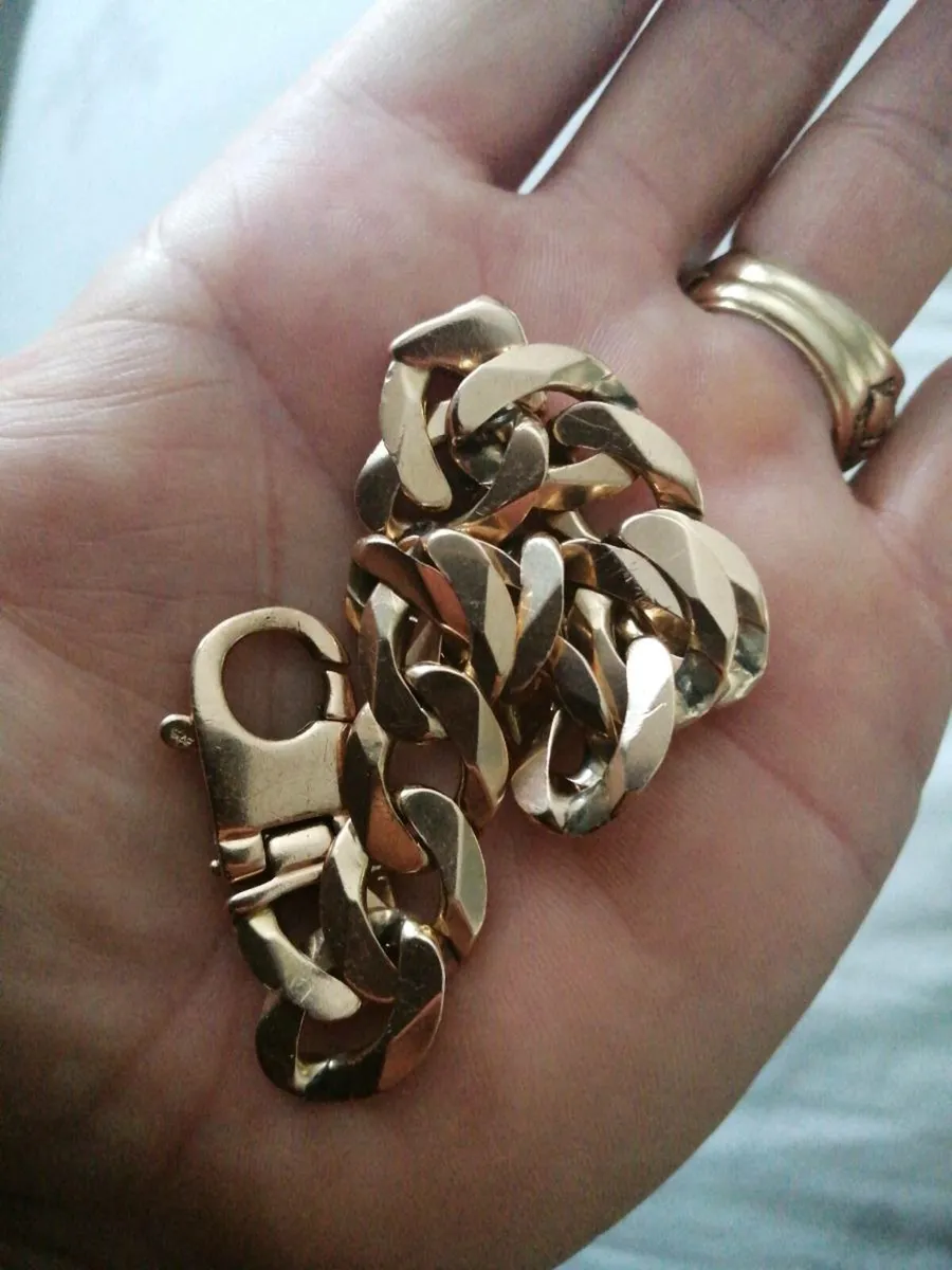 Man's gold bracelet - Image 1