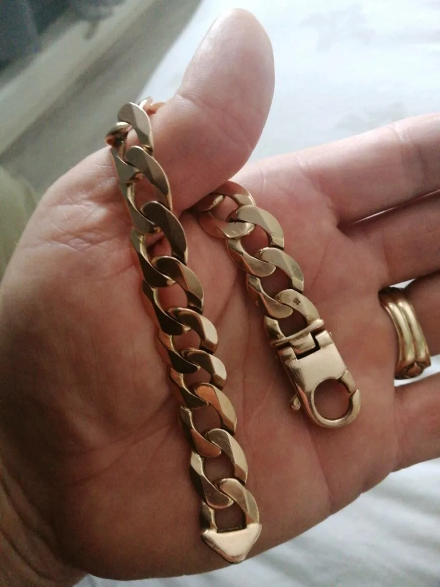 Man's gold bracelet - Image 2