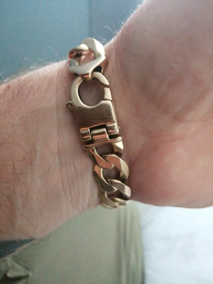 Man's gold bracelet - Image 3