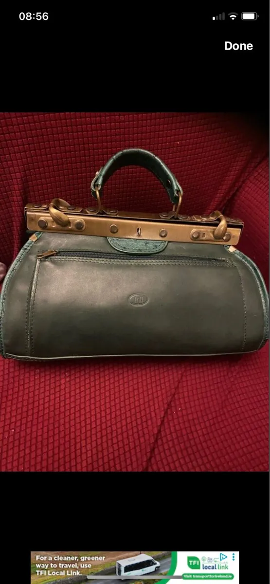 ‘Doctors’ Style Leather Handbag - Image 1