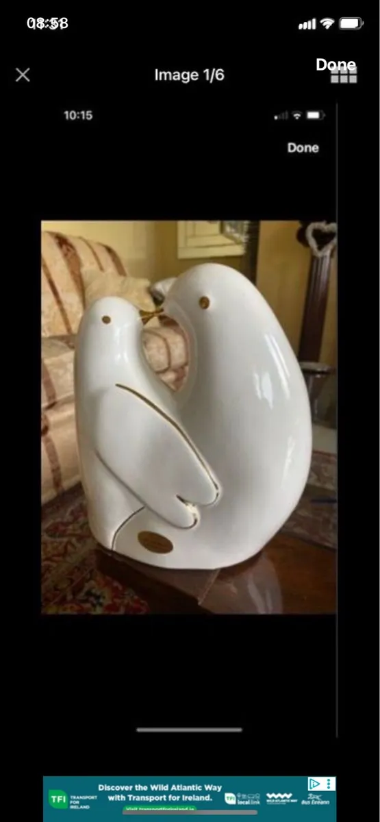 Ceramic Lovebirds - Image 1
