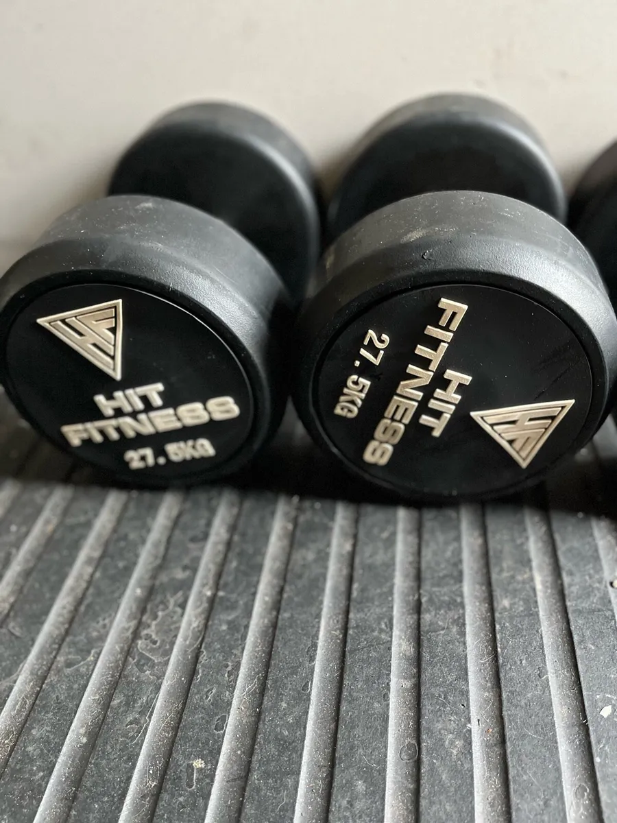 2x27.5kg hit fitness dumbbells - Image 1