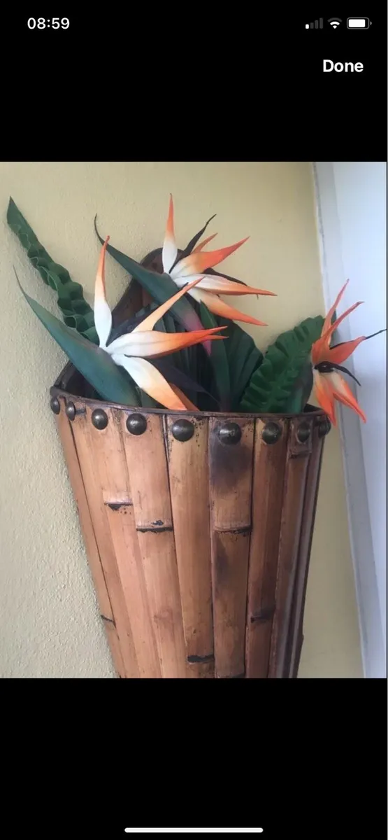 Timber Floral Display Wall Hanger - Image 2