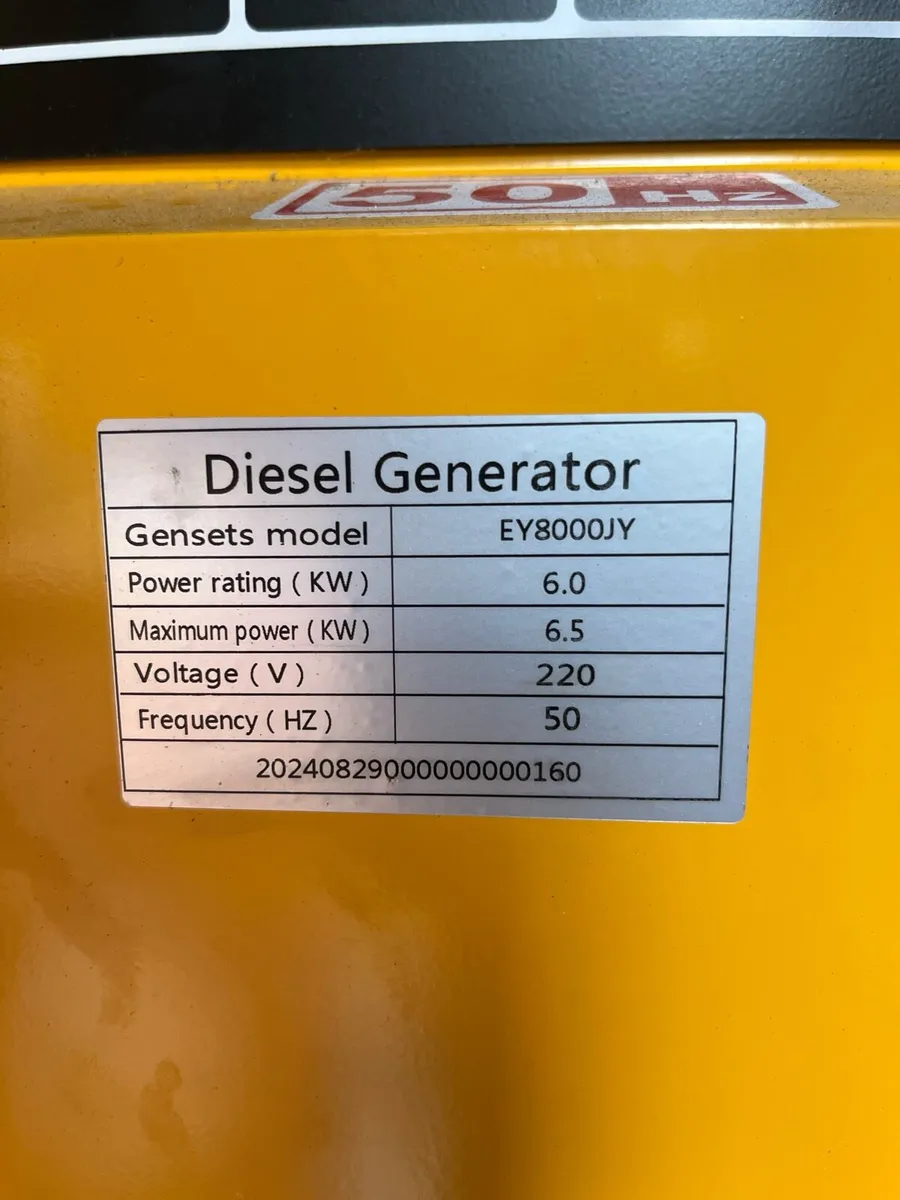 Diesel generator G6000W - Image 4