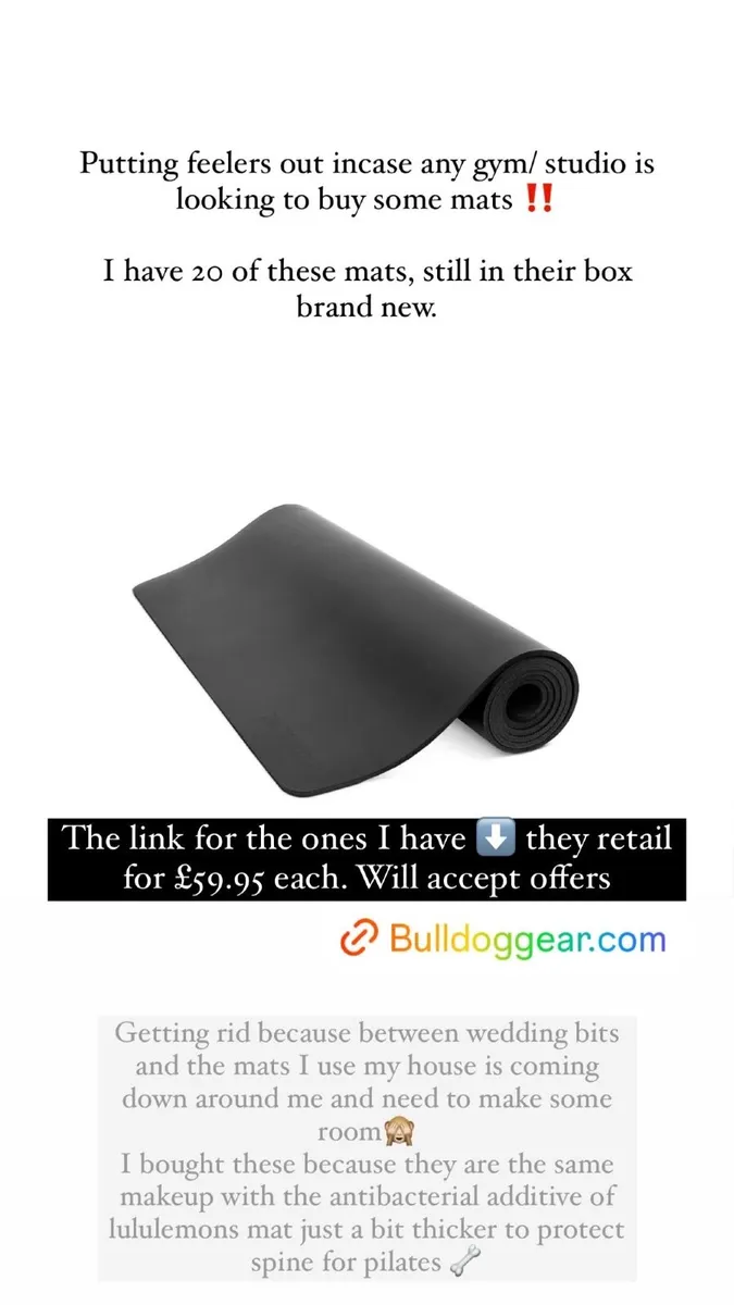 Pilates mats x 20 - Image 1