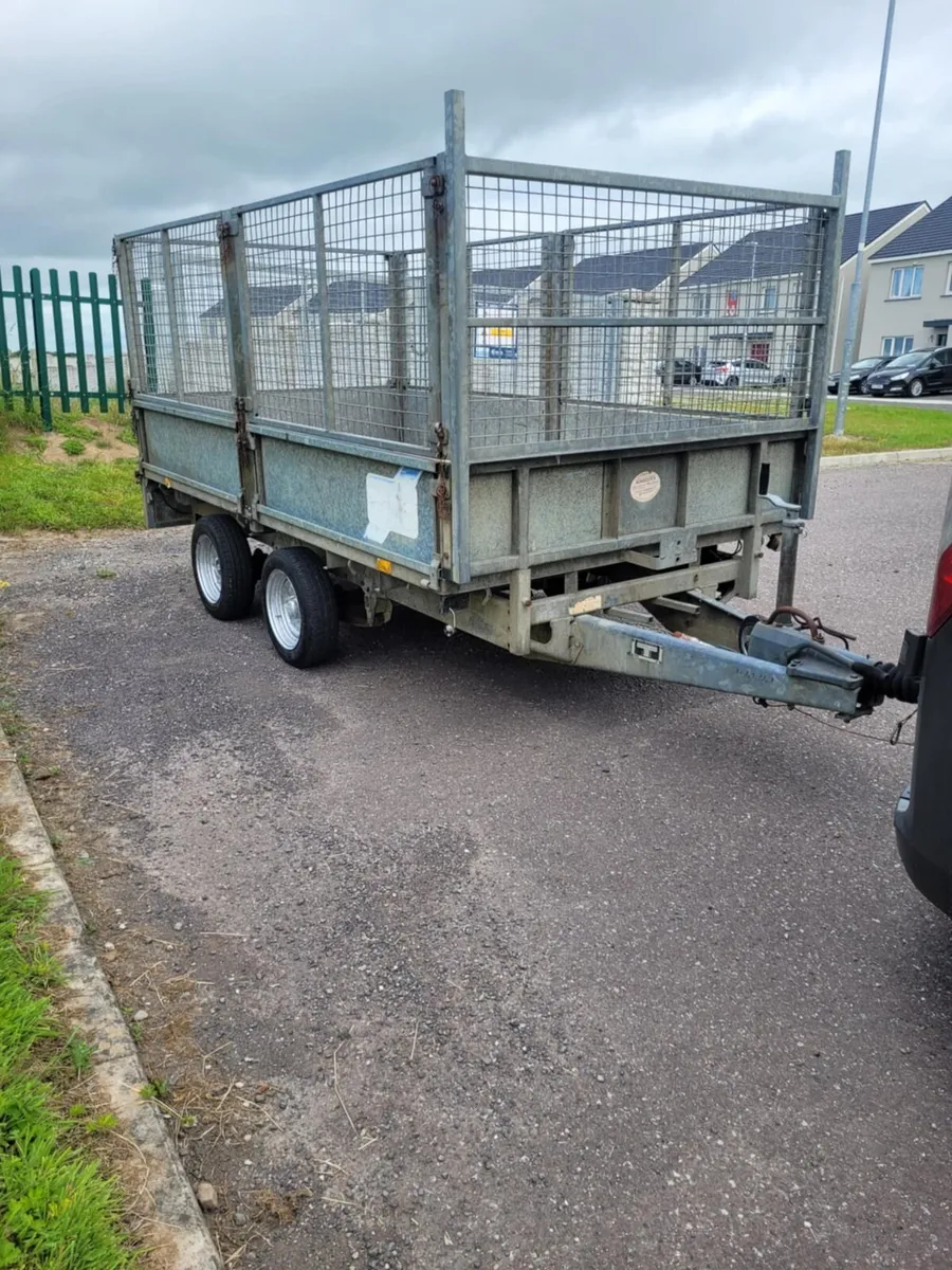 10x5'6 ifor Williams drop sides trailer with creel - Image 1