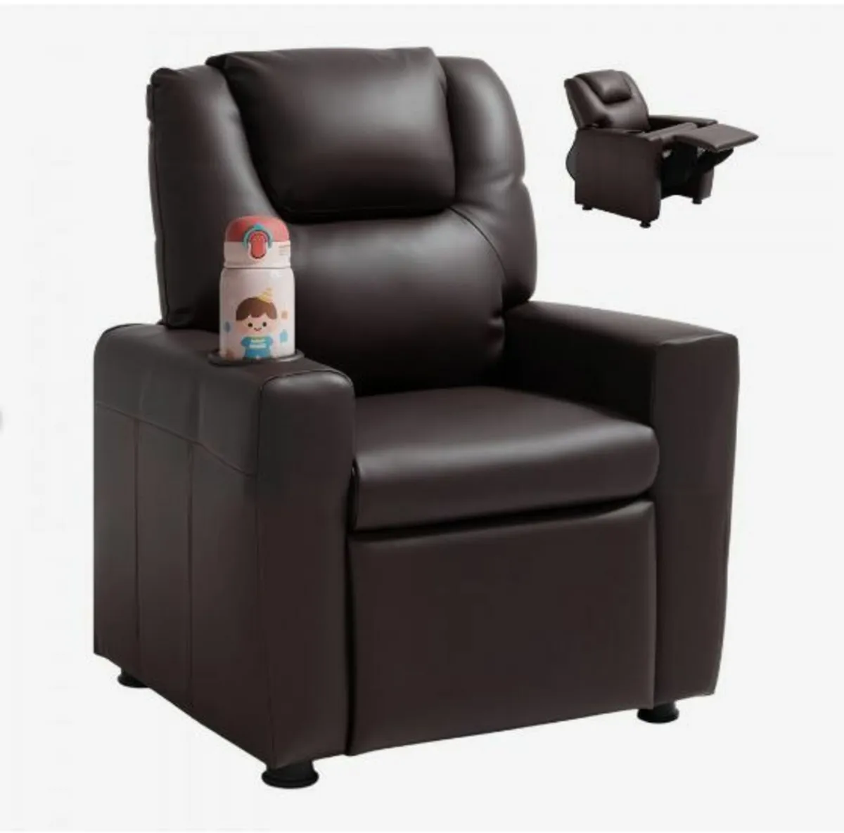 Kids Reclining Chair PU Leather Toddler - Image 4
