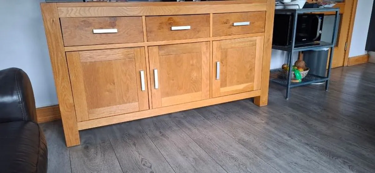 Dining room table chairs and sideboard - Image 4