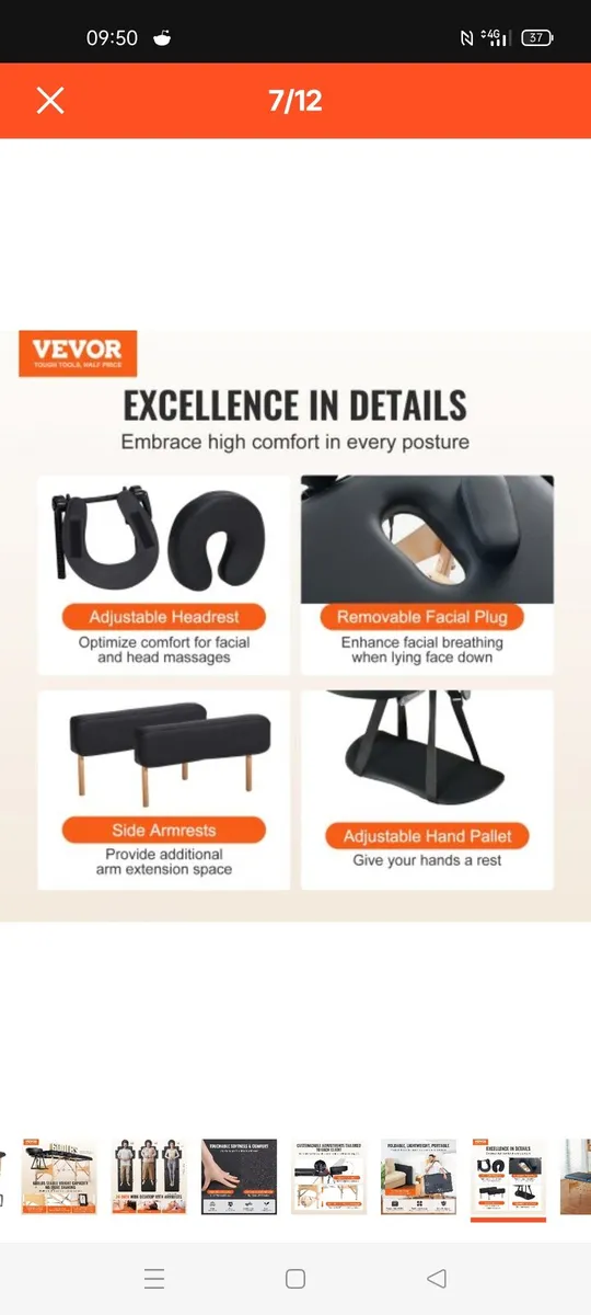 Portable Massage Table - Brand New - Image 4