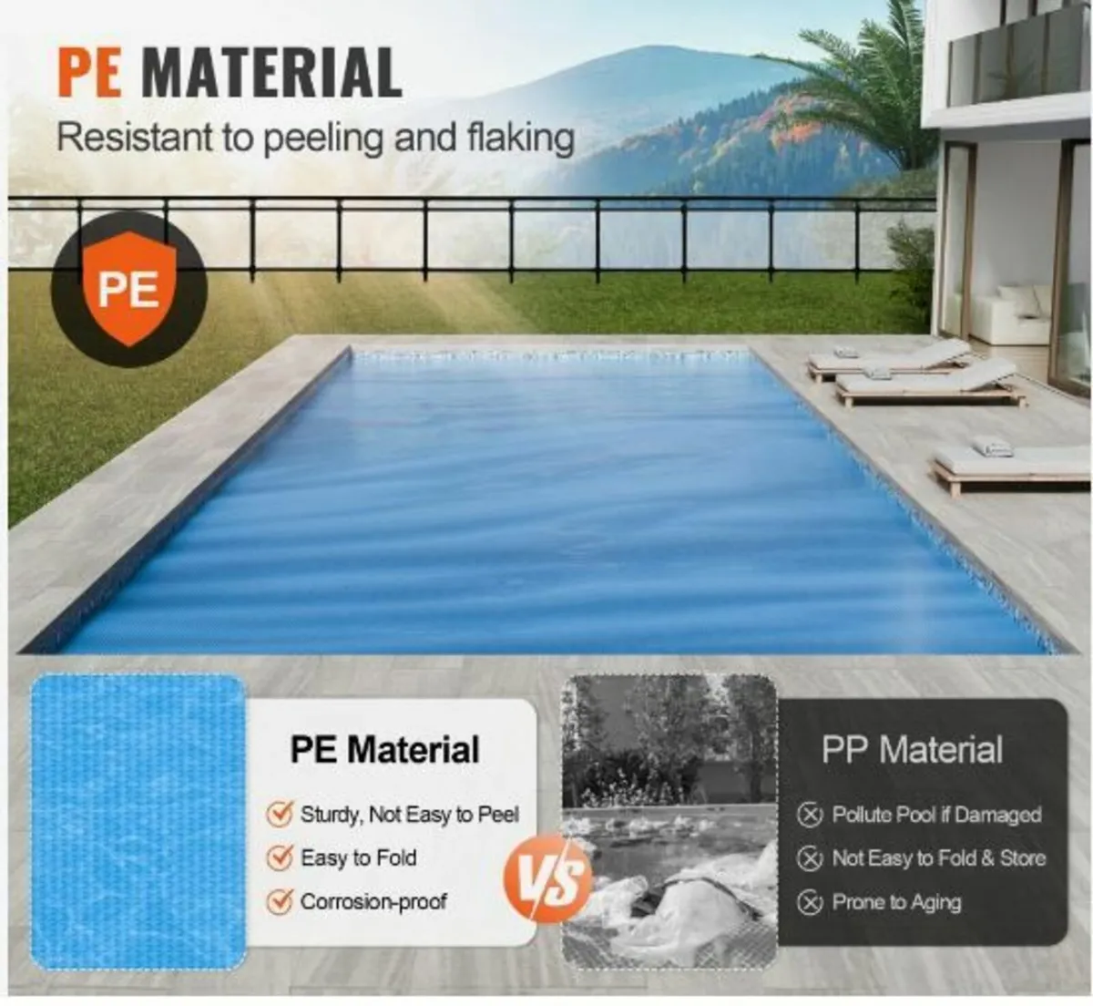 Solar Pool Cover, 36 x 18 ft Rectangle - Image 3