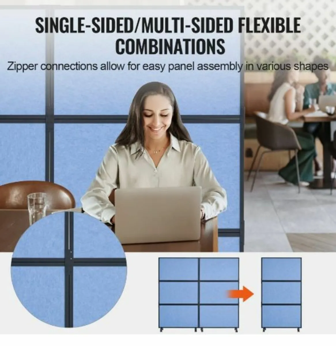 Acoustic Room Divider Partition Panel - Image 2