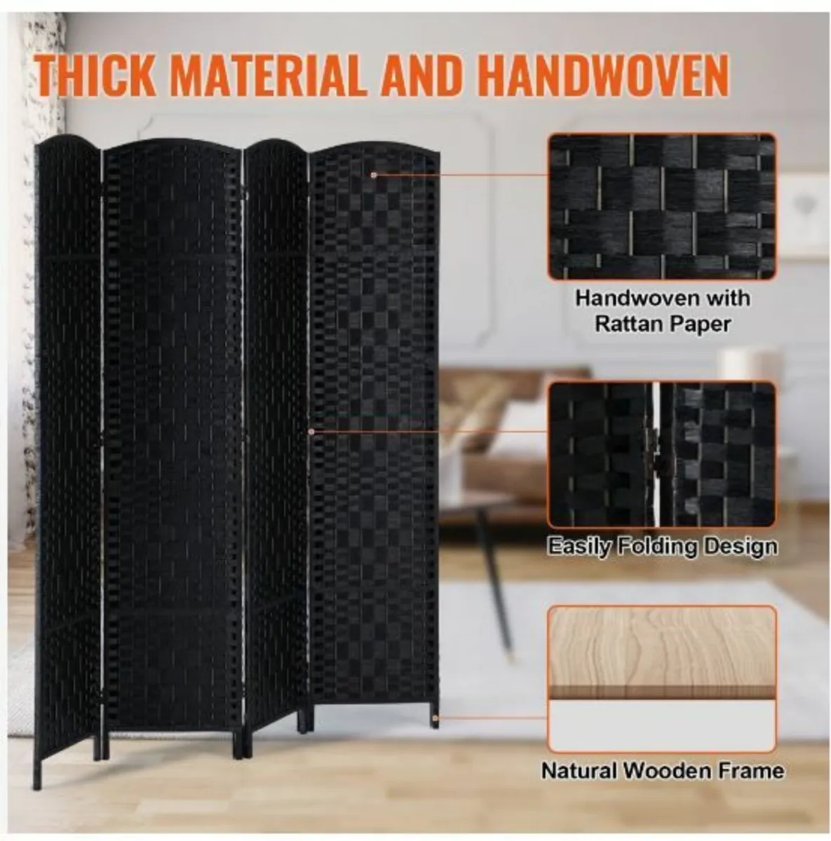 4 Panel Room Divider - Image 2