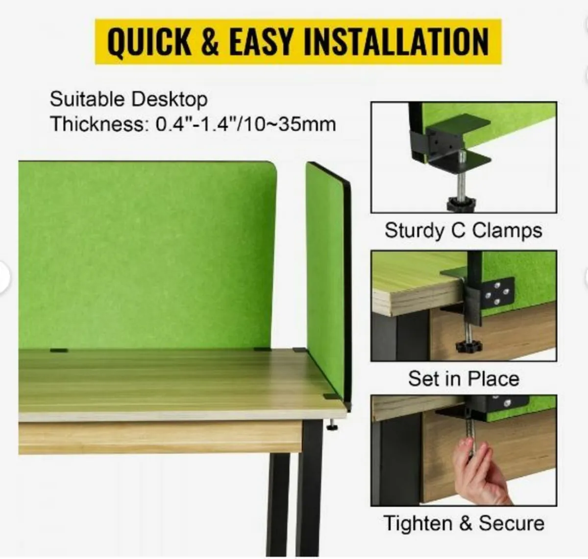 Desk Divider 60'' Desk Privacy Panel - Image 3