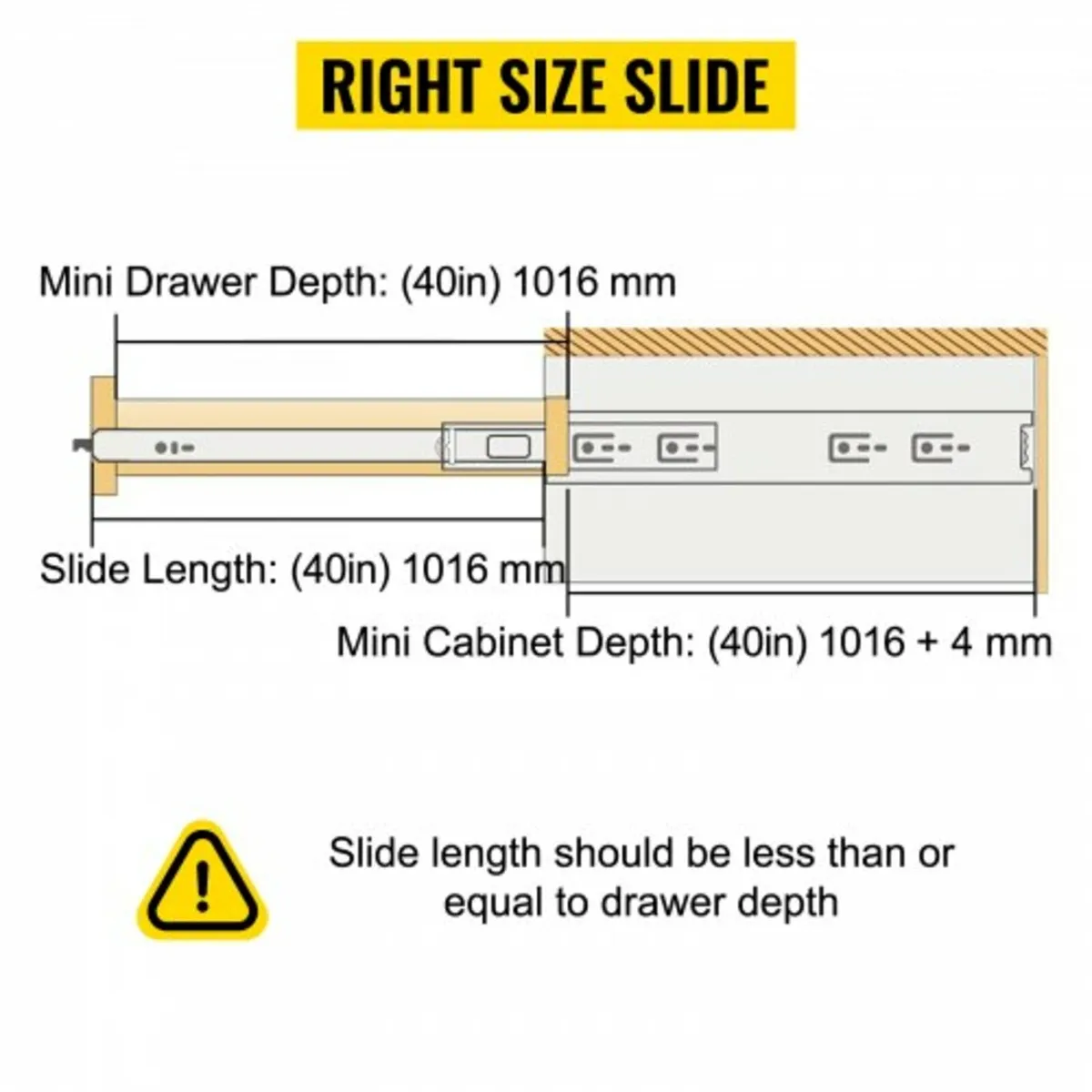 Heavy Duty Drawer Slides 40" Length, Locking Drawe - Image 4