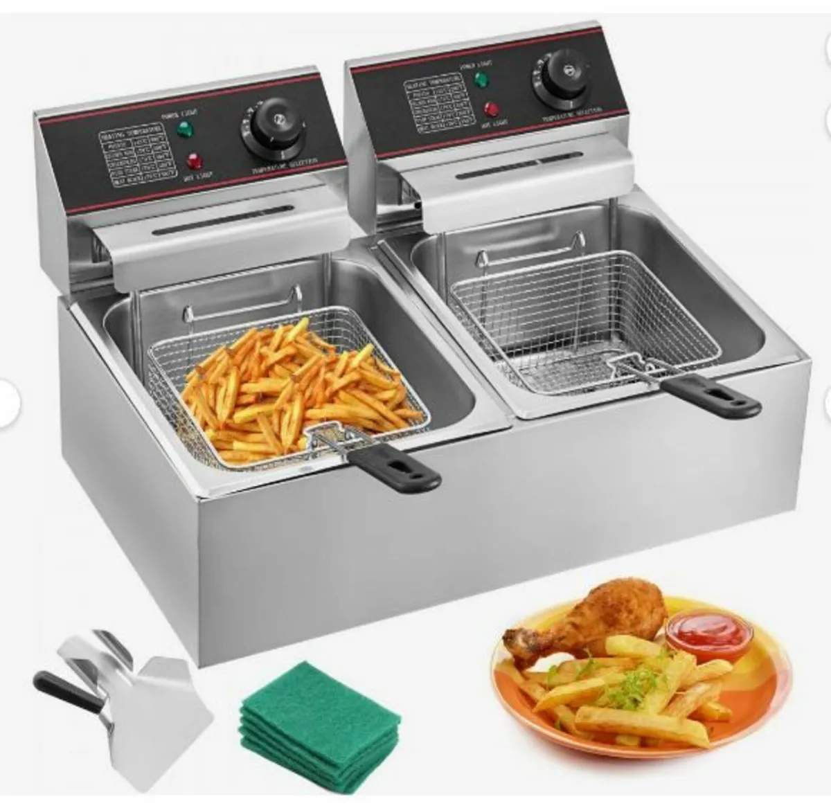 Commercial Deep Fryer 12L Electric Fryer 5000W - Image 2