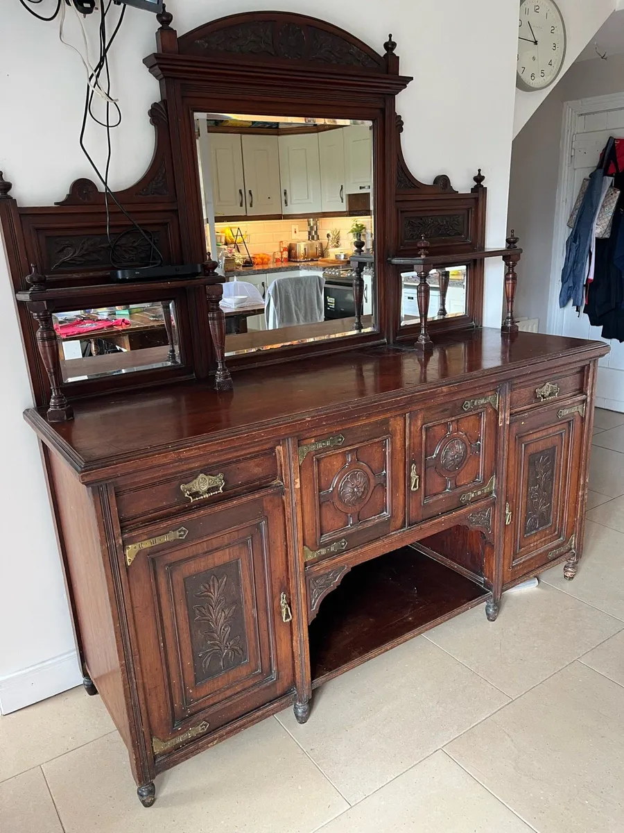 Antique Victorian Dresser / Sideboard - Image 2