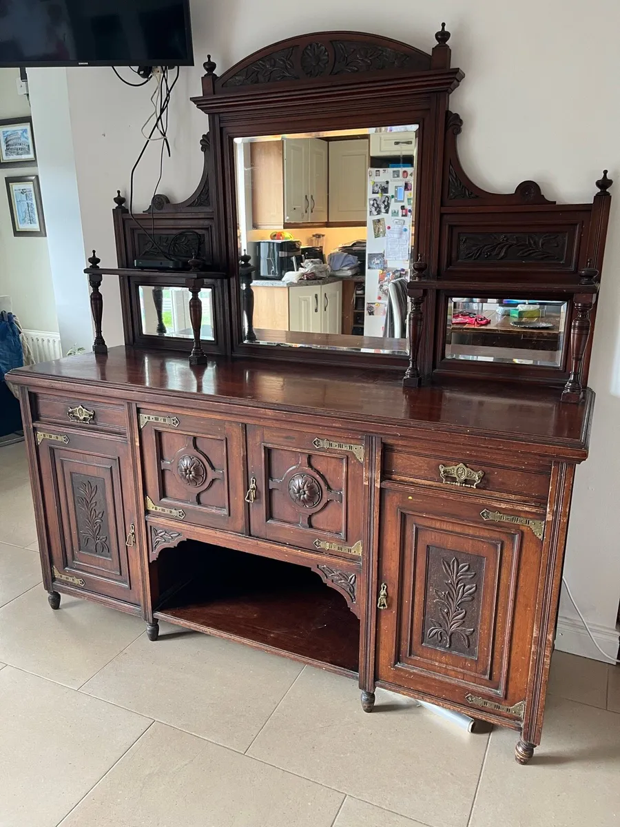 Antique Victorian Dresser / Sideboard - Image 3